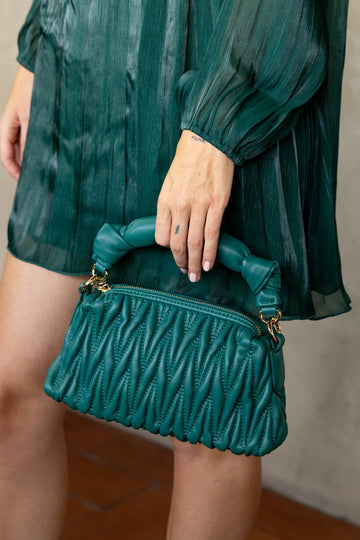 Ellie Pleated Shoulder Bag