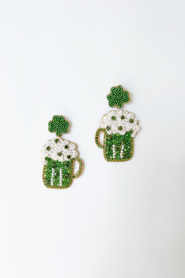 SALE - Clover & Beer Earring