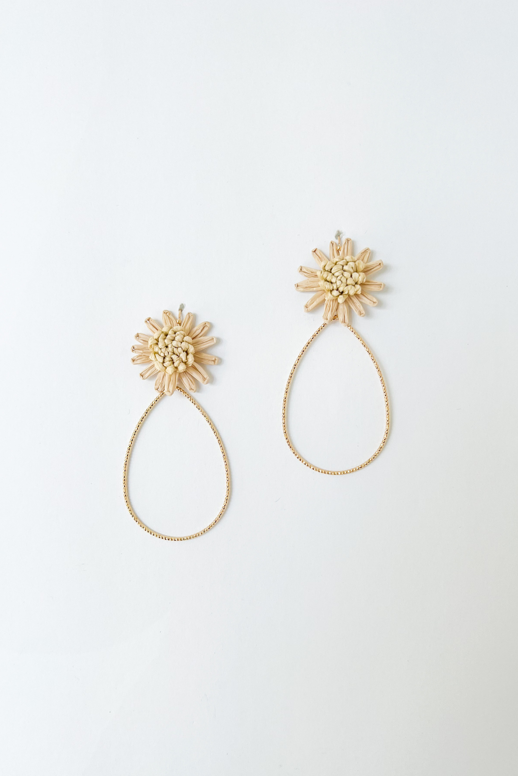Angel Flower Teardrop Earring