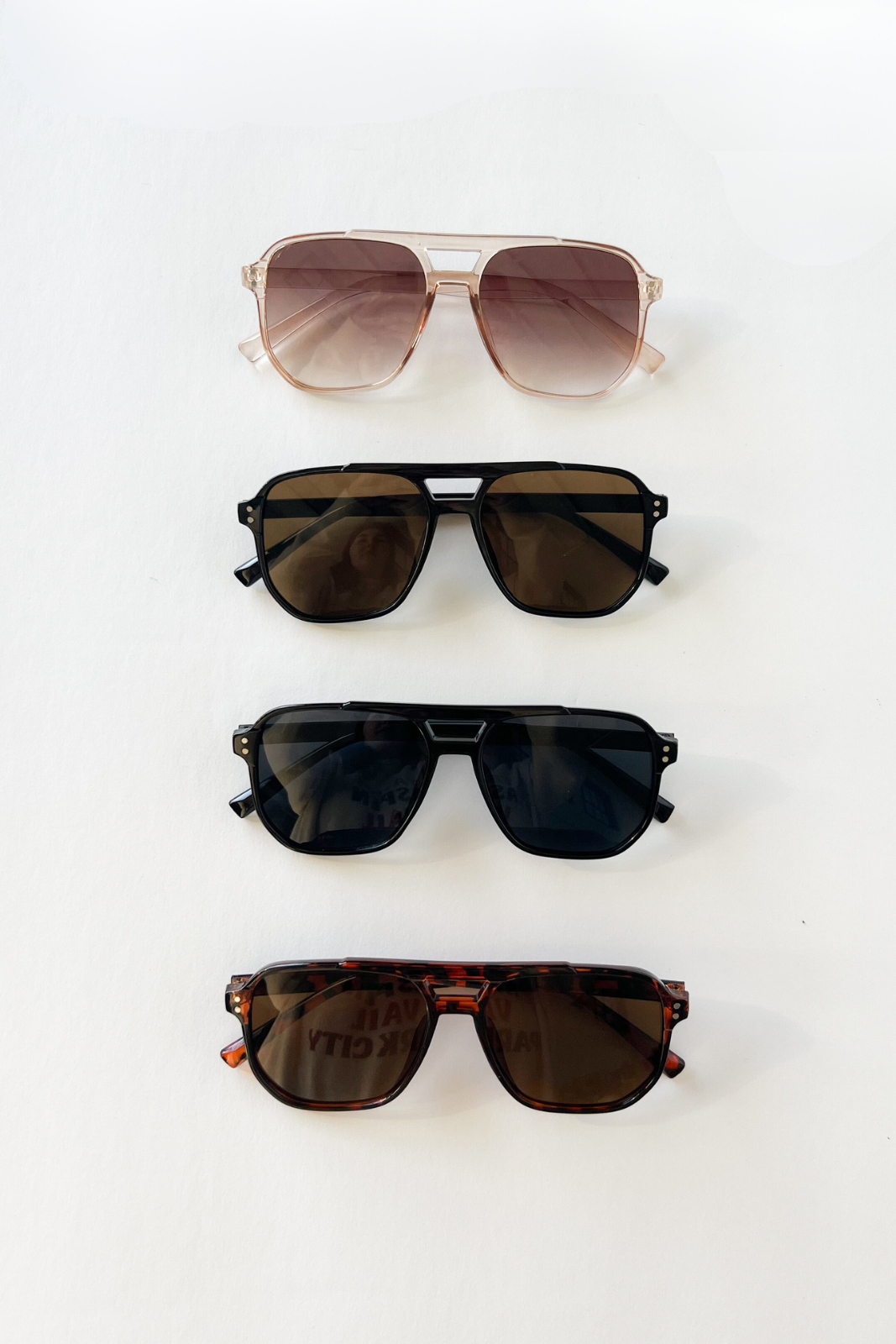 SALE - Petty Rounded Stud Double Bridge Sunglasses