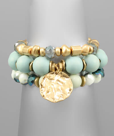 Indie Wood & Stone Bracelet