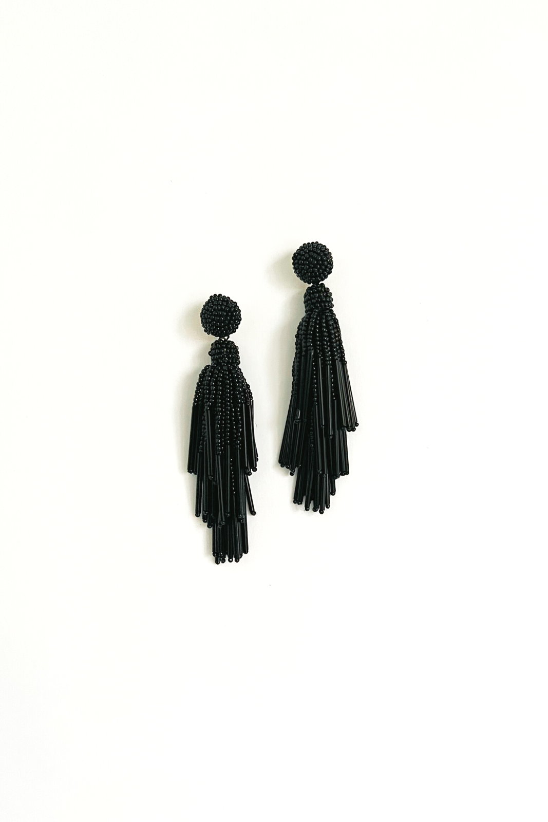 Claire Beaded Tassel Earrings
