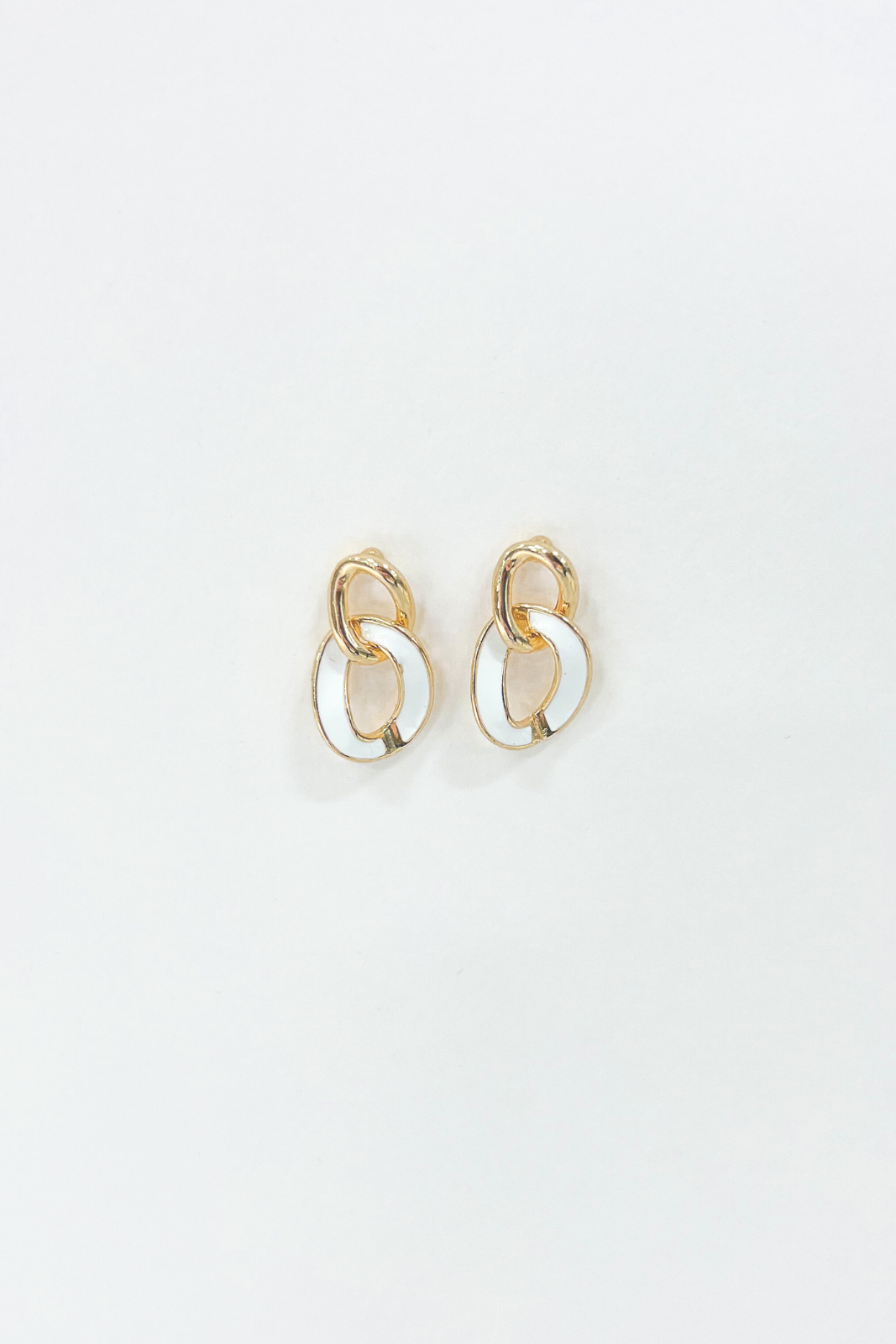 SALE - Mercy Enamel Chain Earrings
