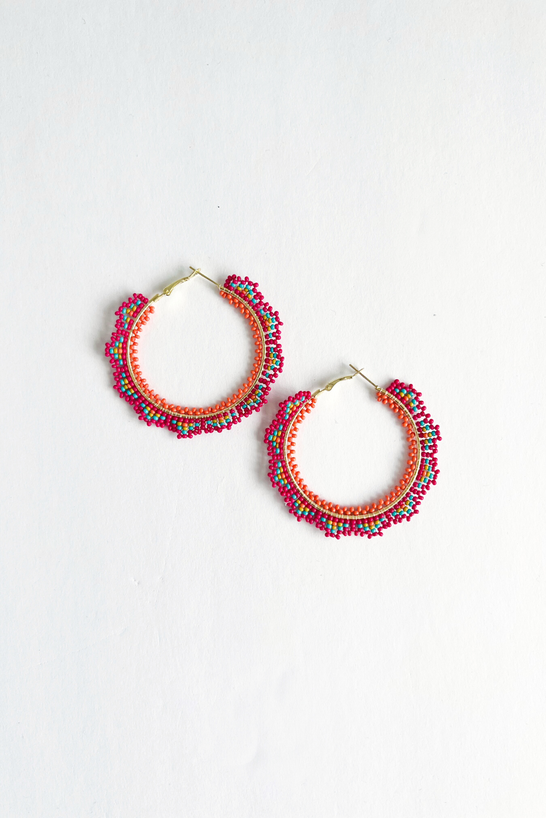 SALE - Ink + Alloy Crochet Hoop Earring