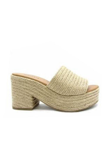 Emerson Raffia Platform Wedge