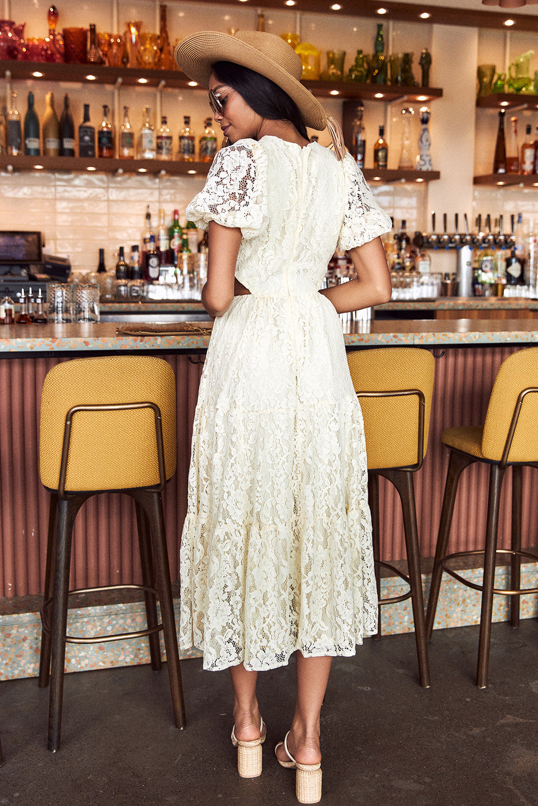 Montego Lace Midi Dress