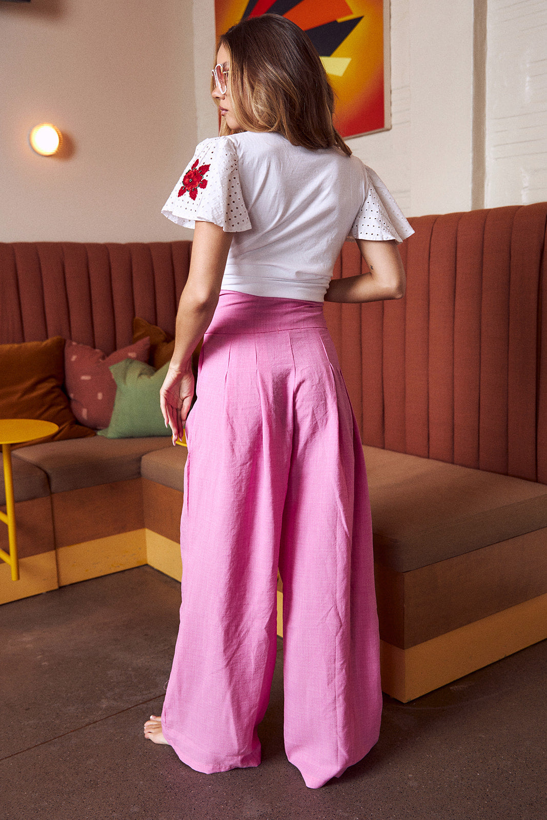 Nassau Eyelet Printed Tee