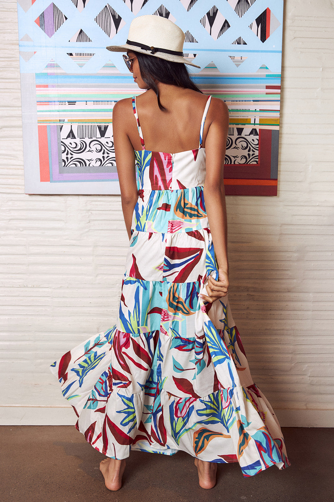 Merida Floral Tiered Maxi Dress