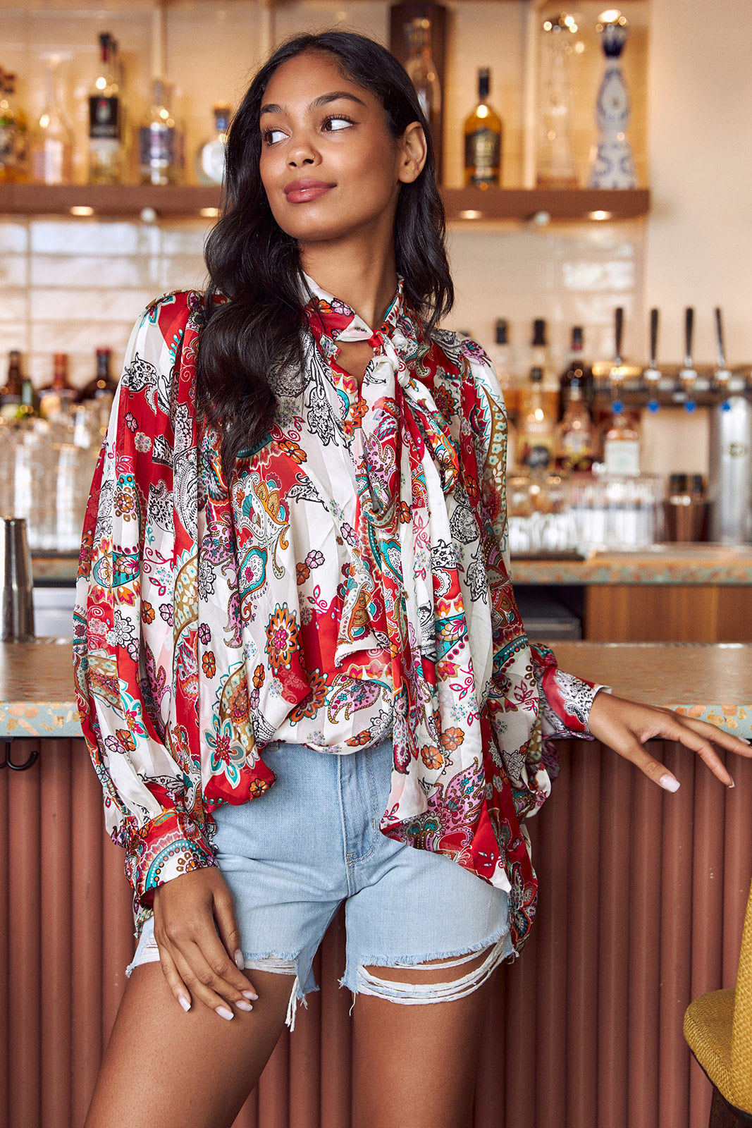 Hampton Tie Front Blouse