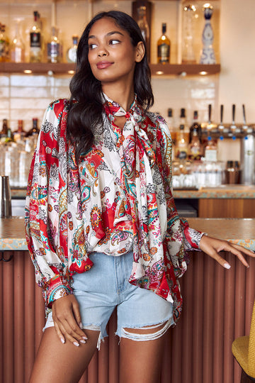 Hampton Tie Front Blouse