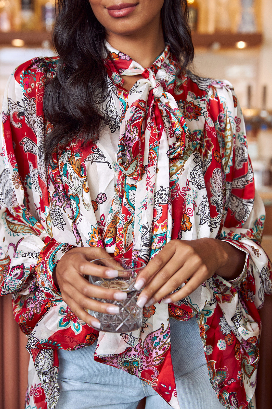 Hampton Tie Front Blouse