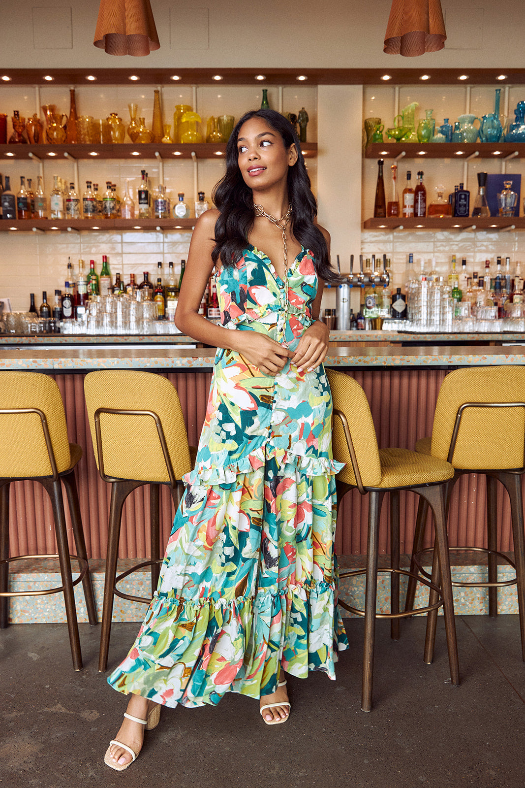 Baja Floral Maxi Dress