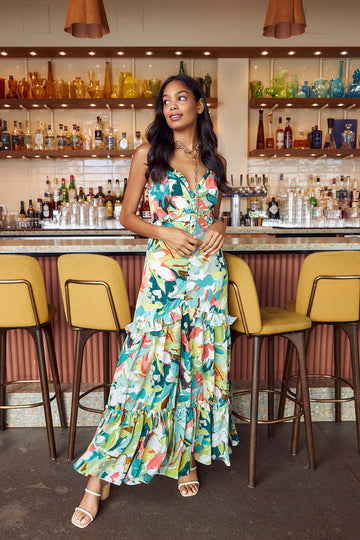 Baja Floral Maxi Dress