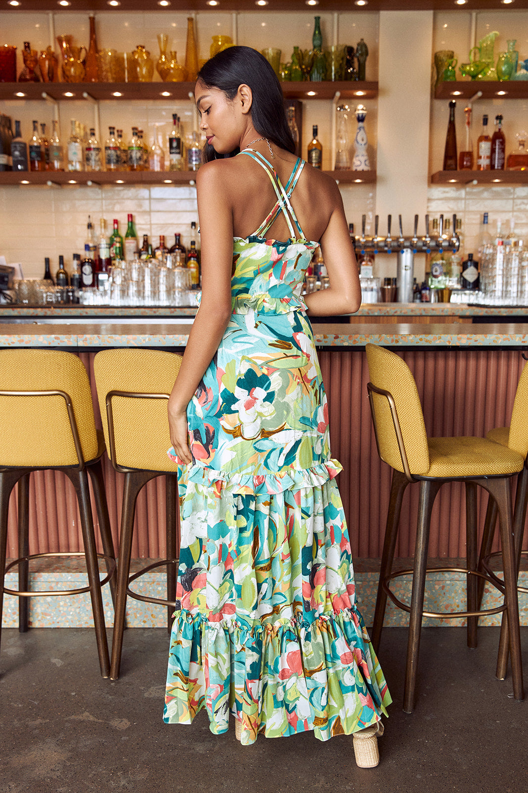Baja Floral Maxi Dress