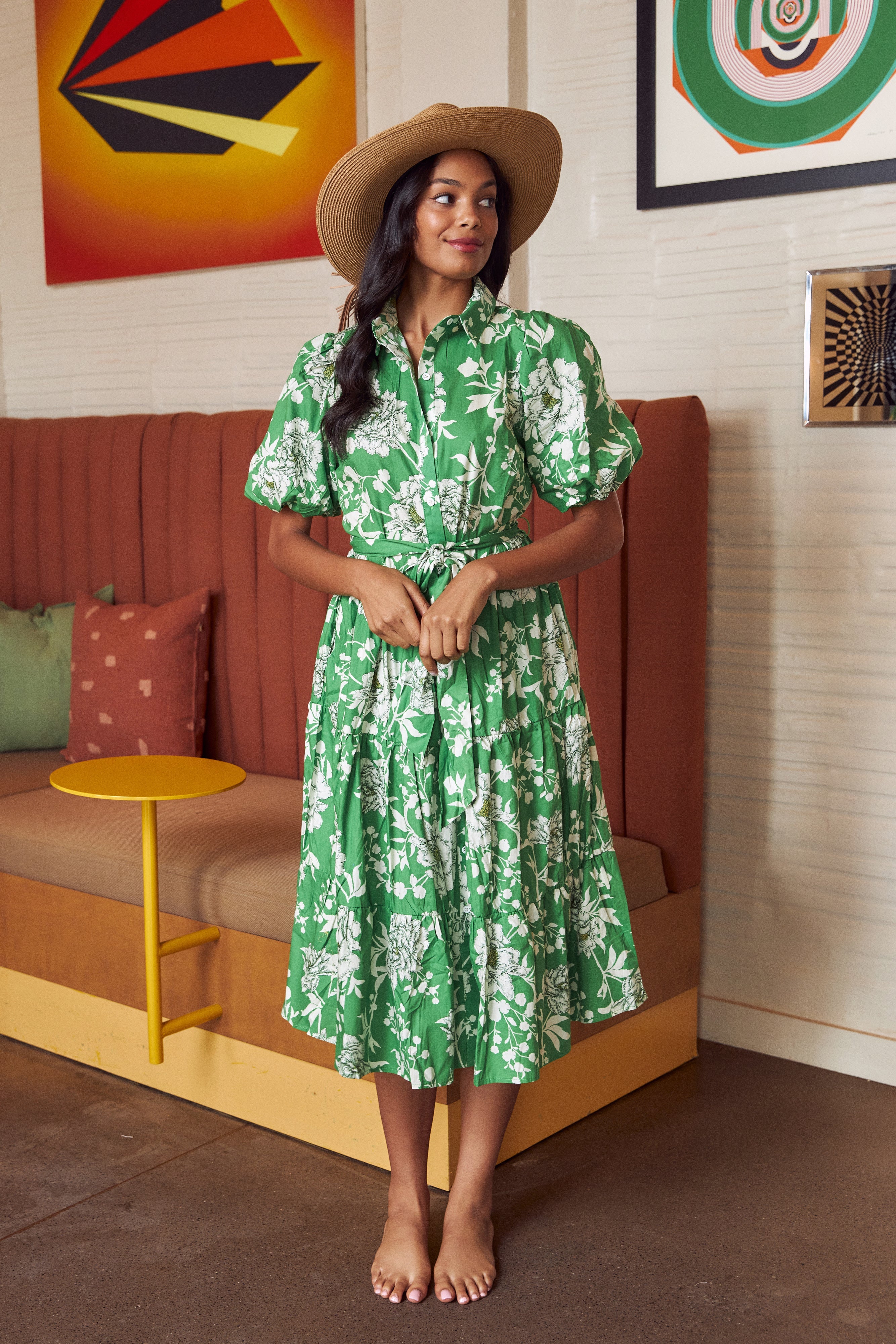 Lima Printed Midi Dress