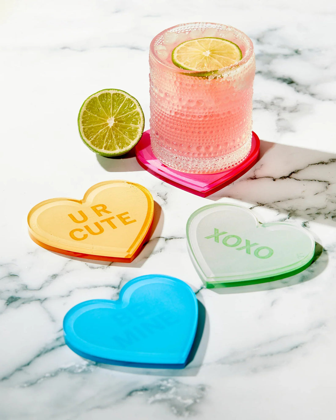 SALE - Handmade Love Heart Coasters
