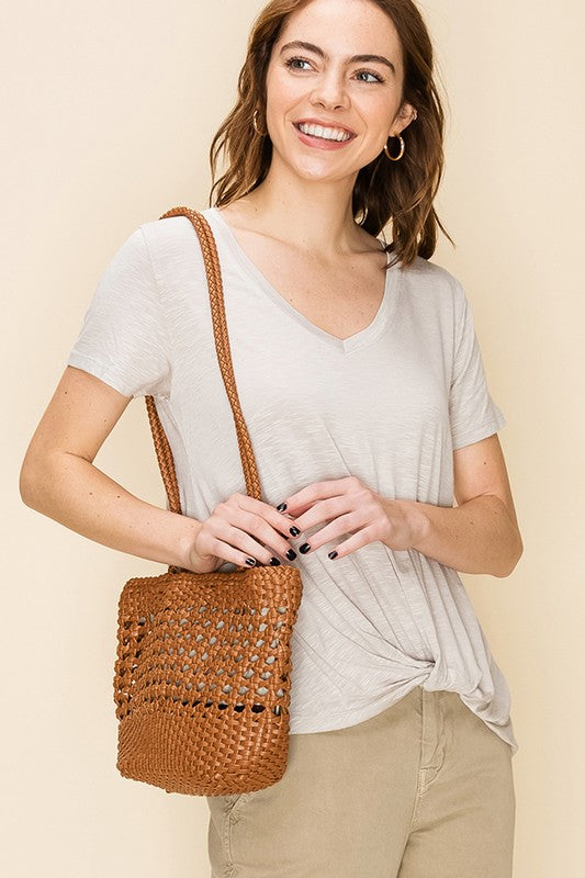 Lucy Knot Front Short Sleeve Top