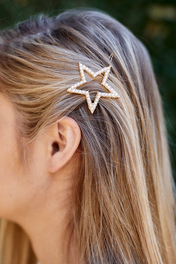 Emery Pearl and Star Hair Pin Set
