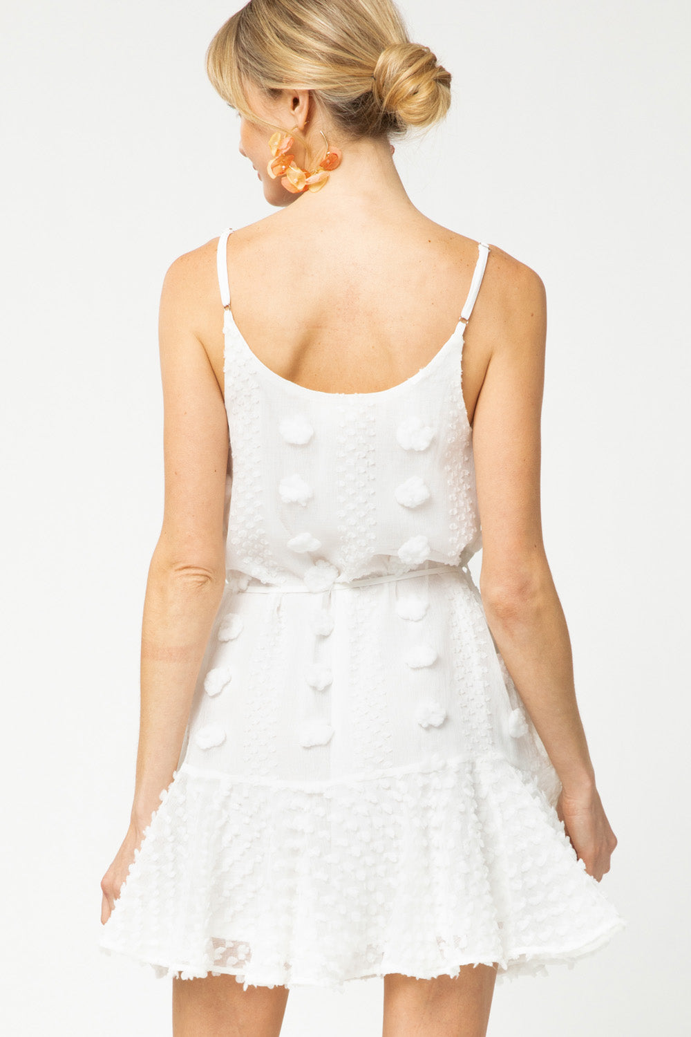 Arlena Pom Pom Sleeveless Dress