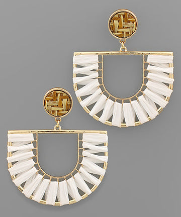 Chloe Raffia Detail Earring