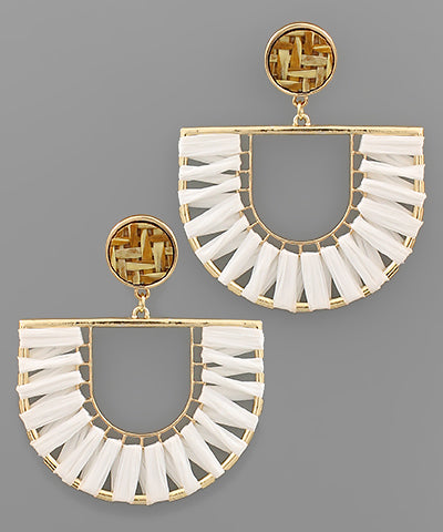 Chloe Raffia Detail Earring