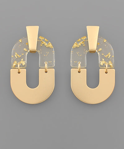 Olivia Acrylic Detail  Earring
