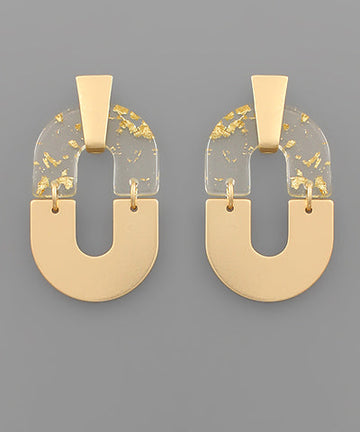 Olivia Acrylic Detail  Earring