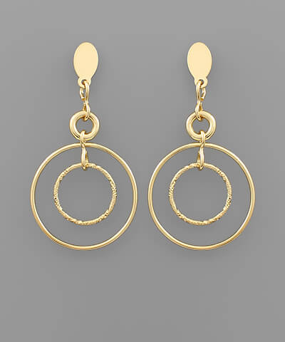 Ava Circle Earrings