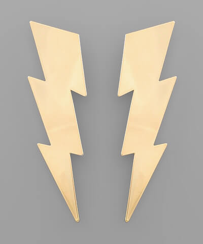 Lacy Lightning Bolt Earrings