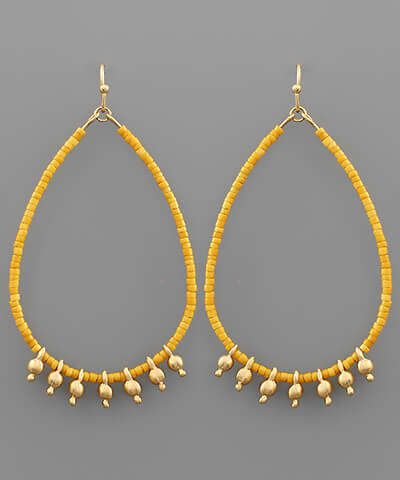 Ronan Seed Bead Hoop Earring