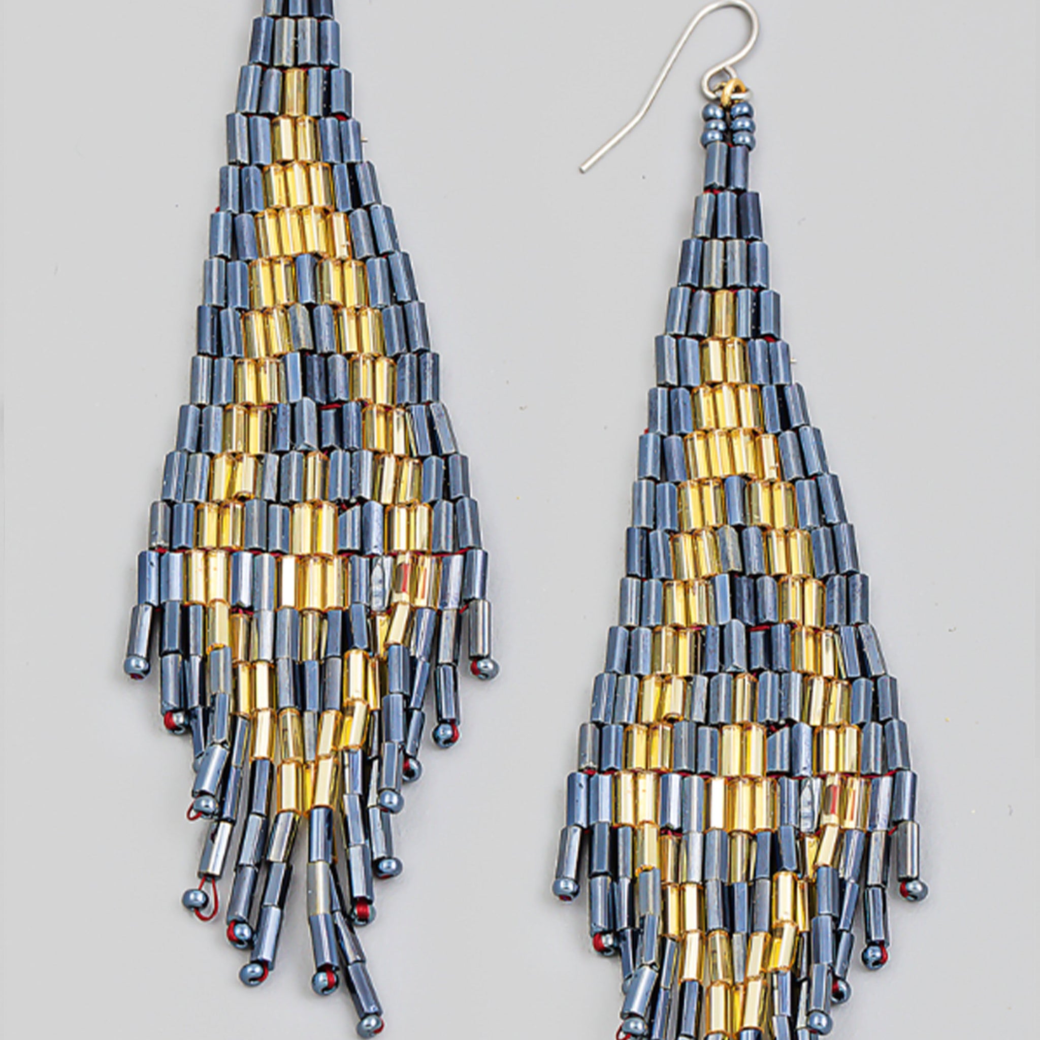 SALE - Milo Metallic Seed Bead Earring