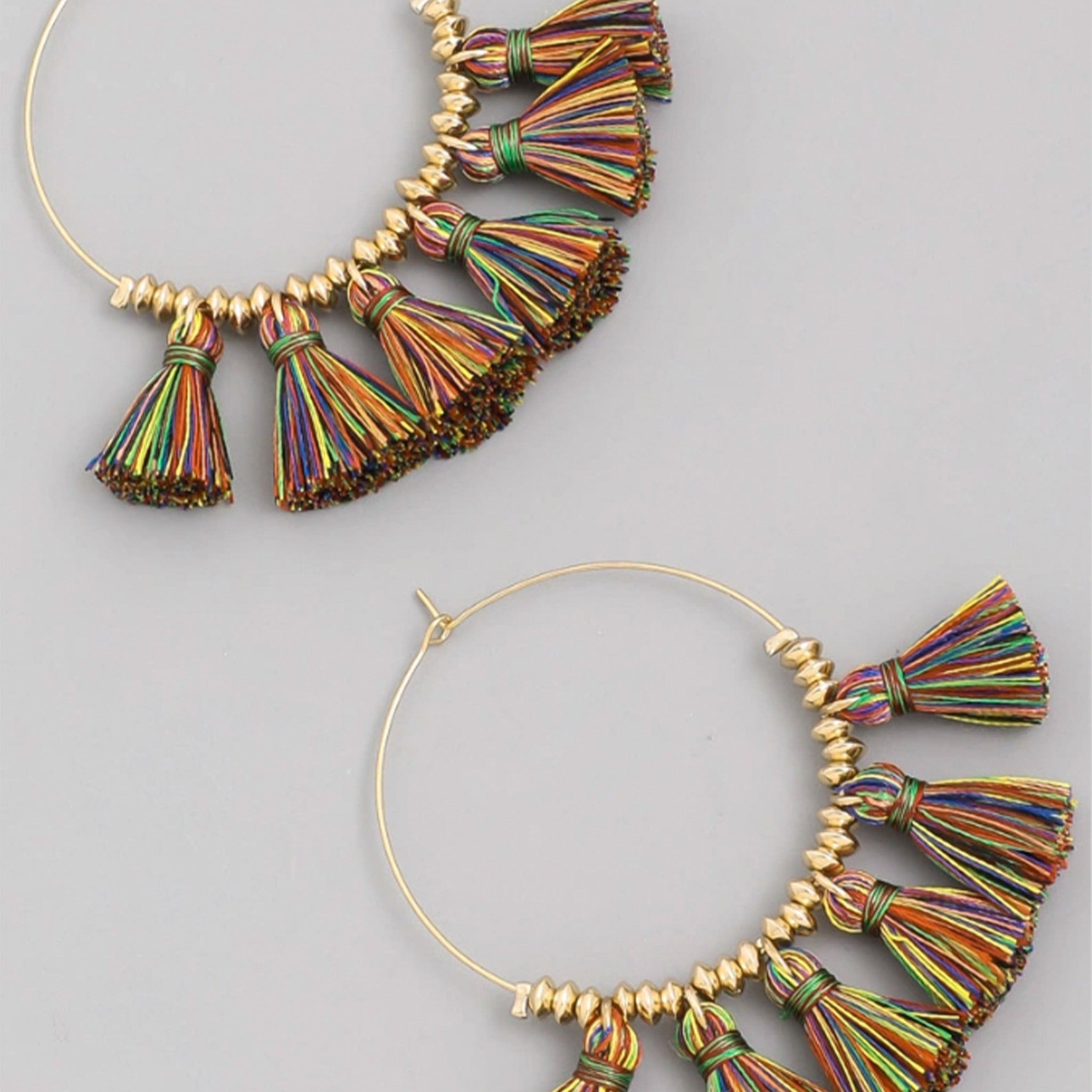 River Tassel Hoop Earrings