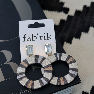 Emberly Color Block Circle Earrings