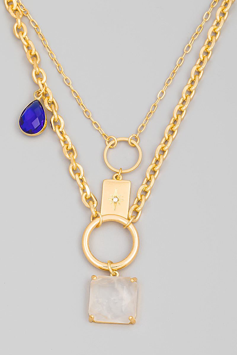Alanie Stone Charm Necklace