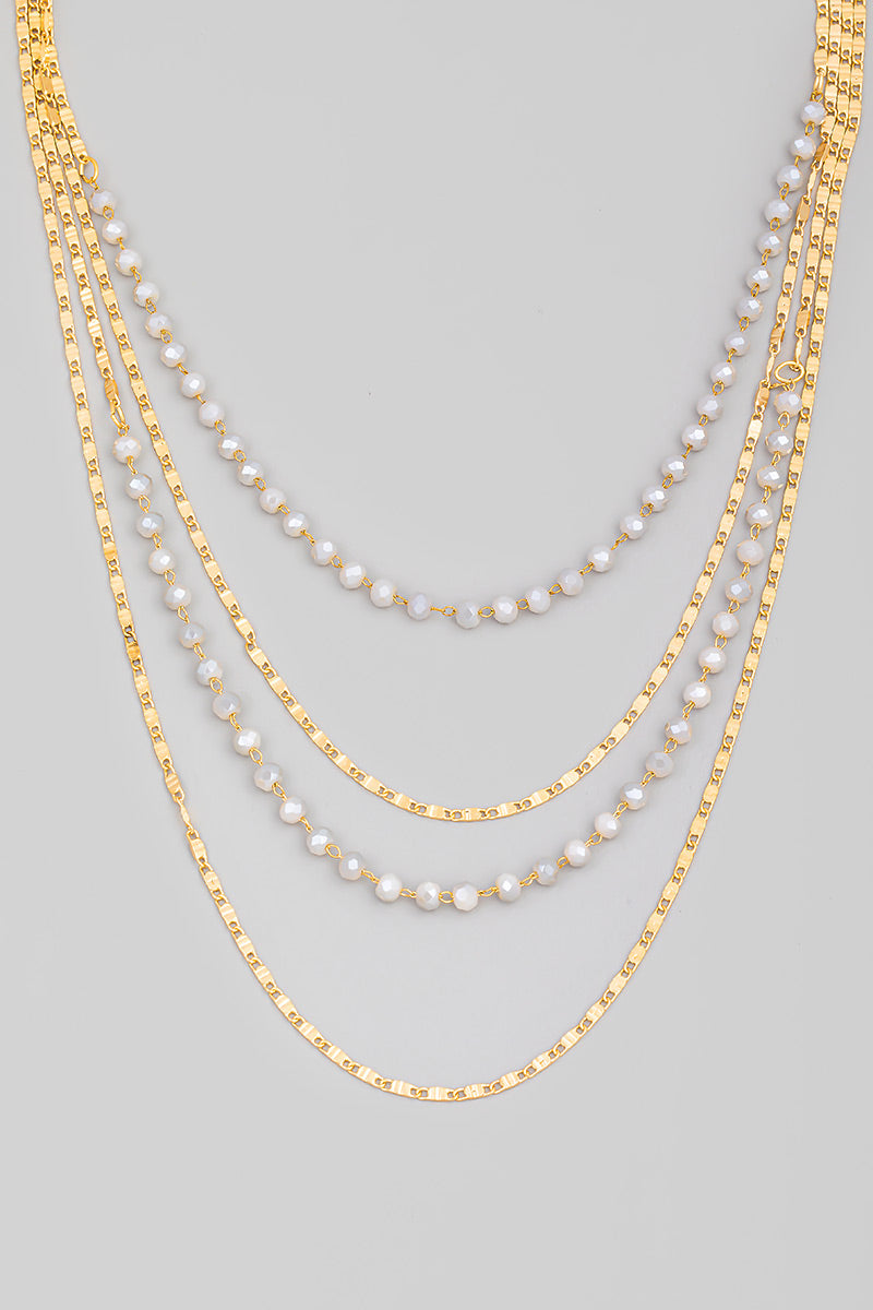 Arista Layered Beaded Necklace