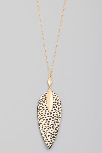 Charlize Animal Print Charm Necklace