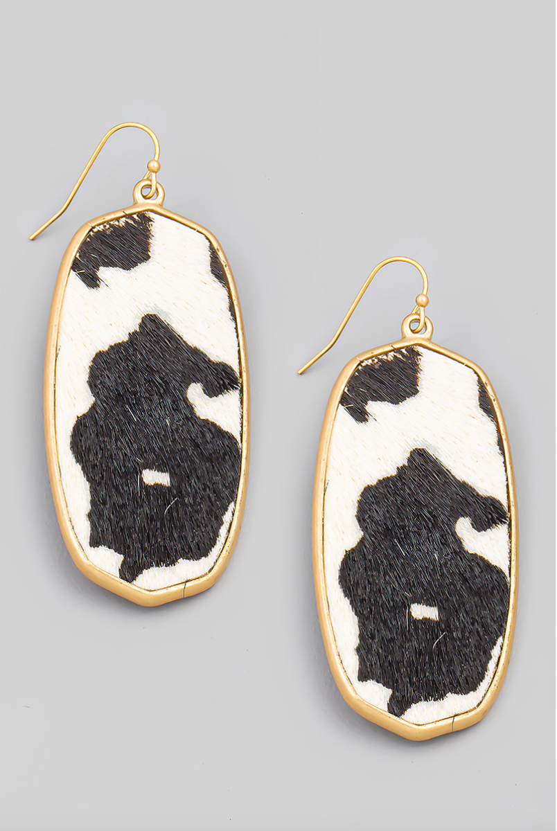 Essia Cow Hide Earrings