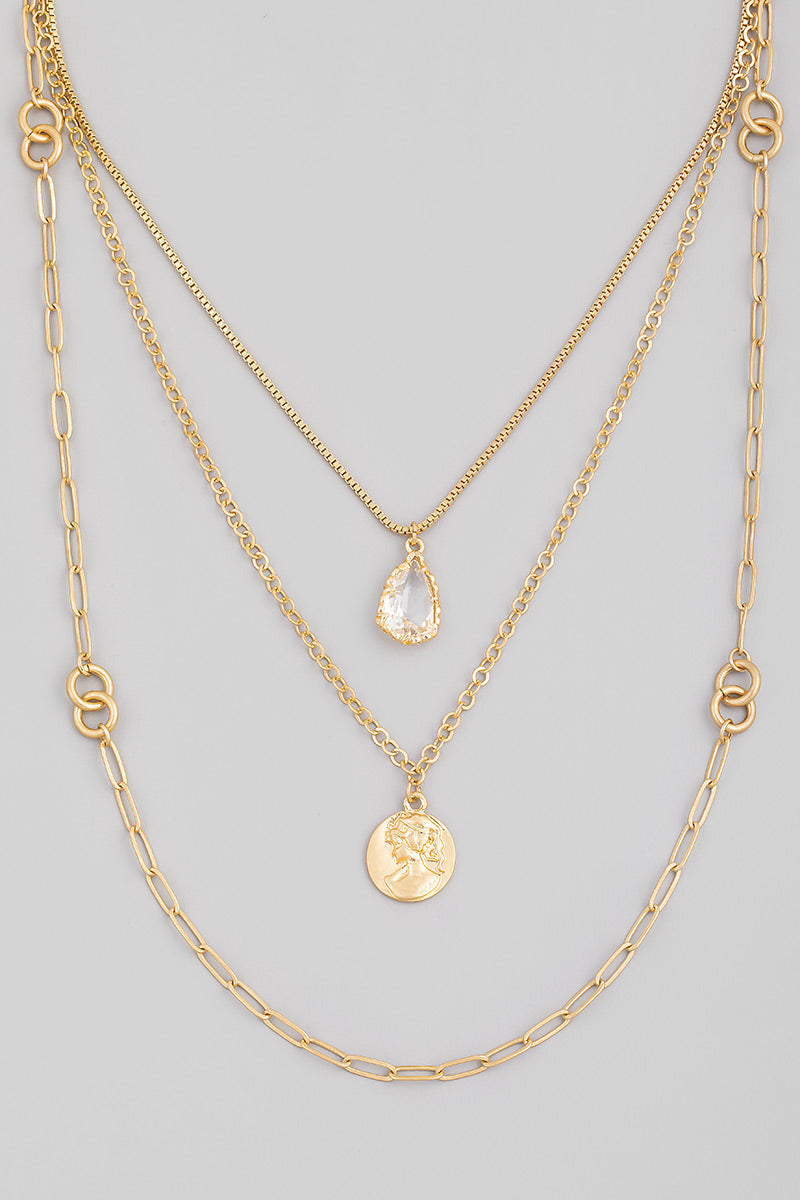 Janene Chain Coin Necklace