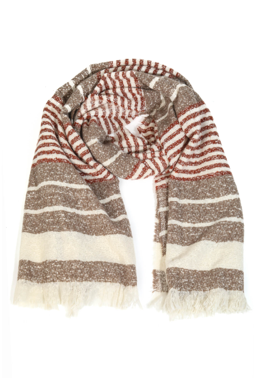 Jaydra Striped Scarf