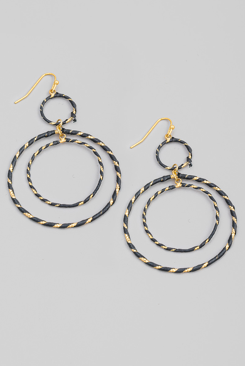Laurena Circle Drop Earrings