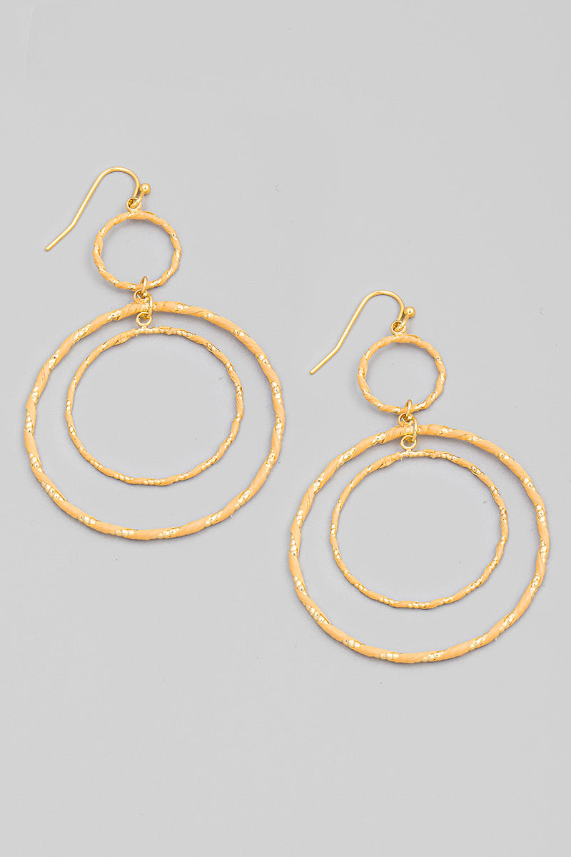 Laurena Circle Drop Earrings