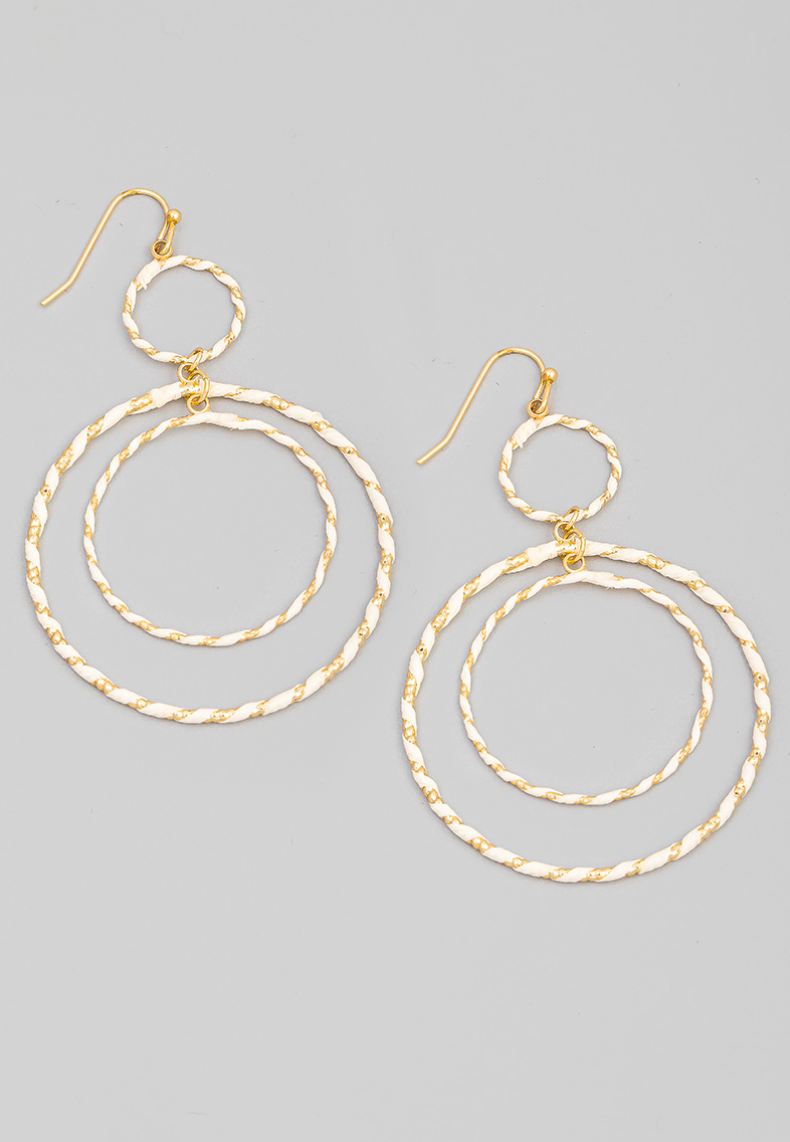 Laurena Circle Drop Earrings