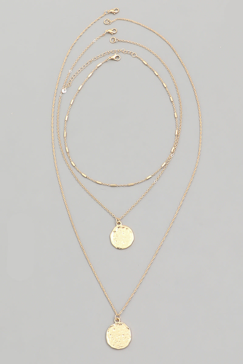 Leahla Layered Coin Necklace