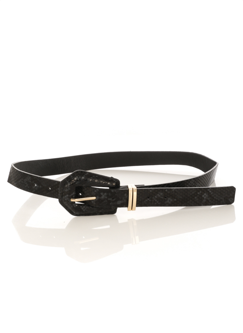 Lucinda Snake Print Belt