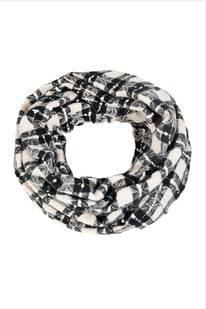 Marjorie Plaid Infinity Scarf