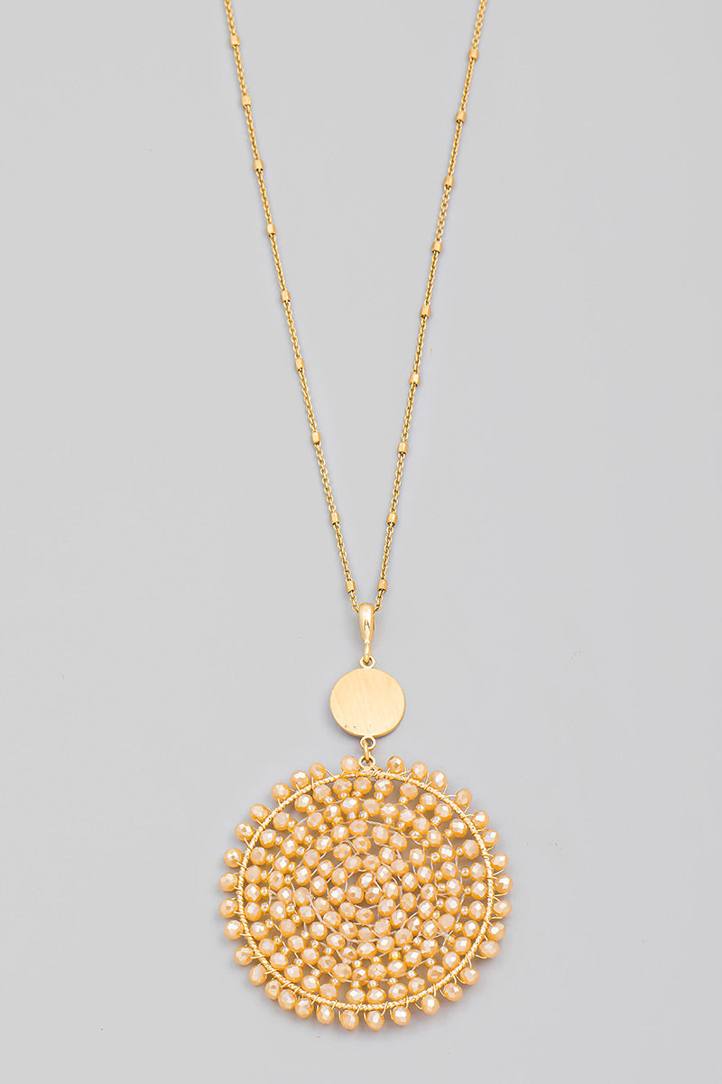 Marli Beaded Pendant Necklace