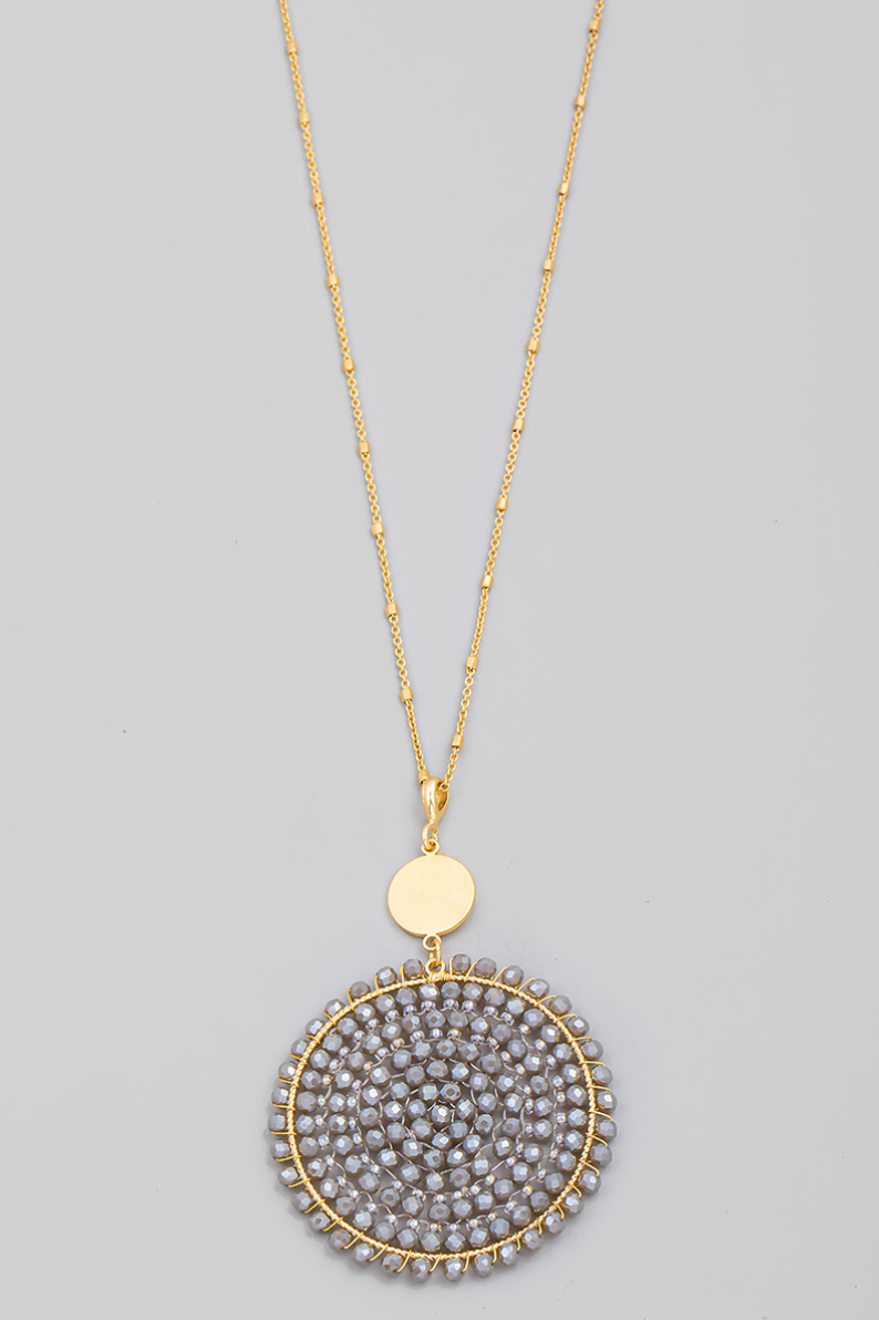 Marli Beaded Pendant Necklace