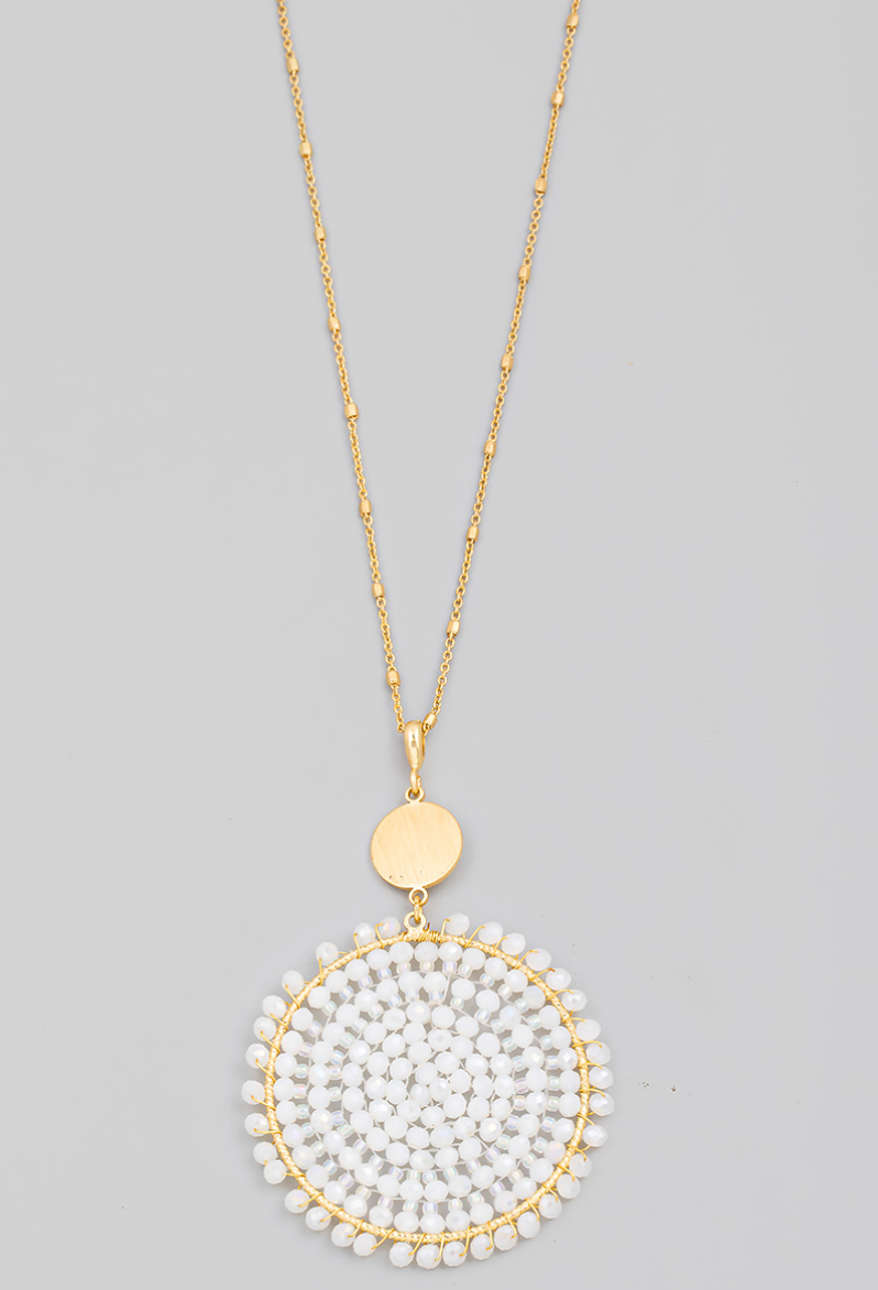Marli Beaded Pendant Necklace