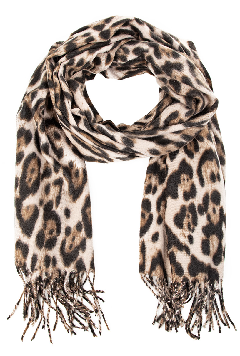 Micki Animal Print Scarf