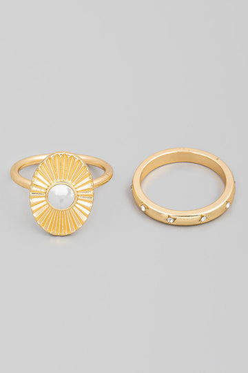 Regis Oval Ring Set
